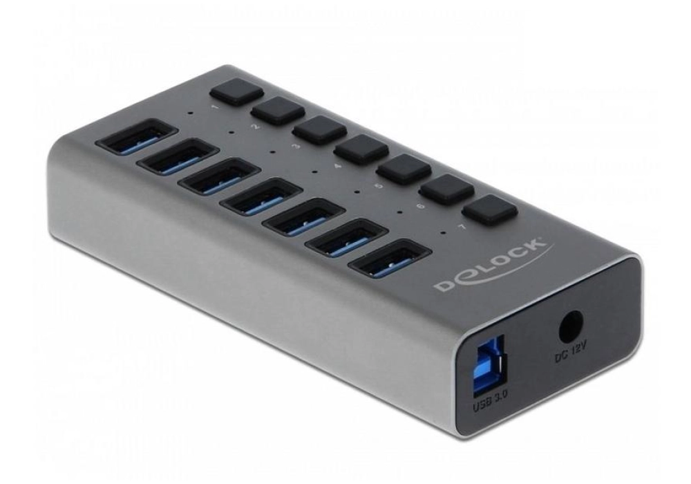 DeLOCK 7-port USB 3.0 Hub + Switch