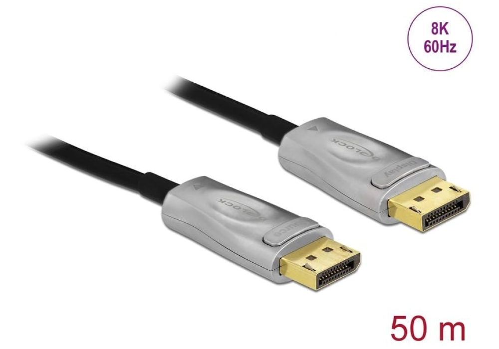 DeLOCK Active Optical Cable DisplayPort 1.4 8K - 50.0 m