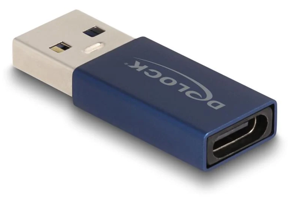 Delock Adaptateur USB 3.2 Gen 2 (10 Gbps) USB A - USB C, bleu