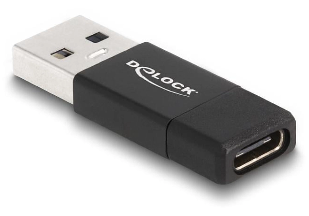 Delock Adaptateur USB 3.2 Gen 2 (10 Gbps)  USB A - USB C, noir