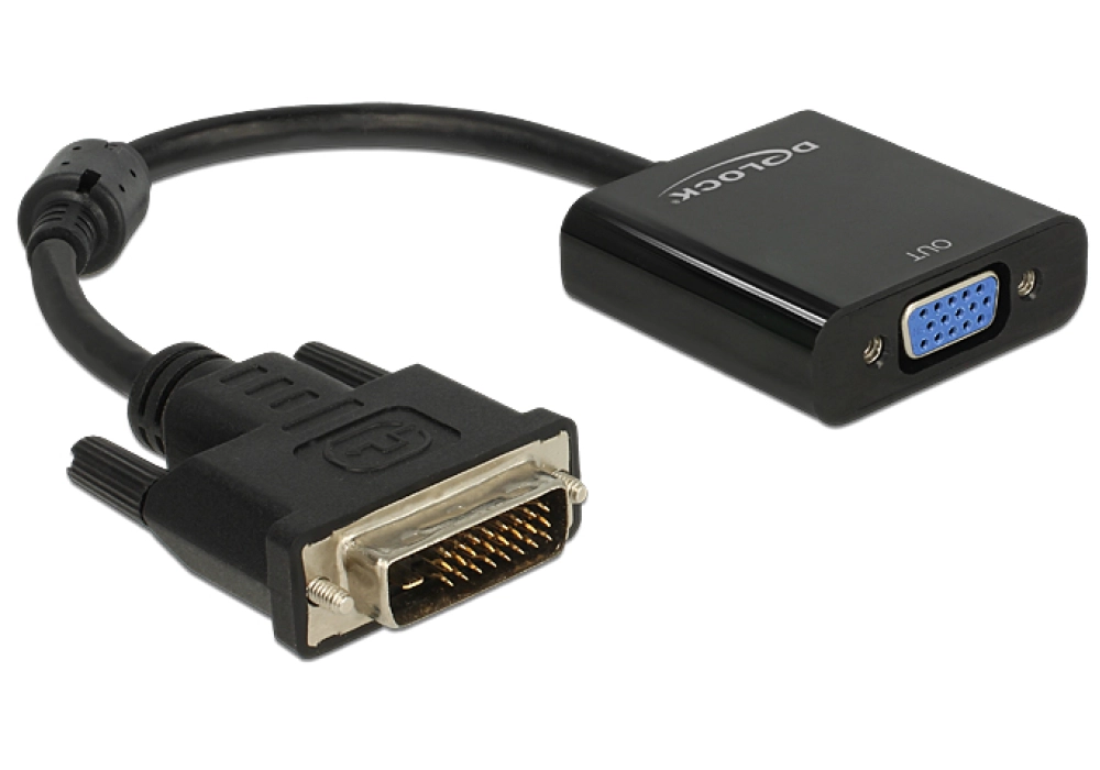 DeLOCK Adapter DVI-D (M) > VGA (F) black