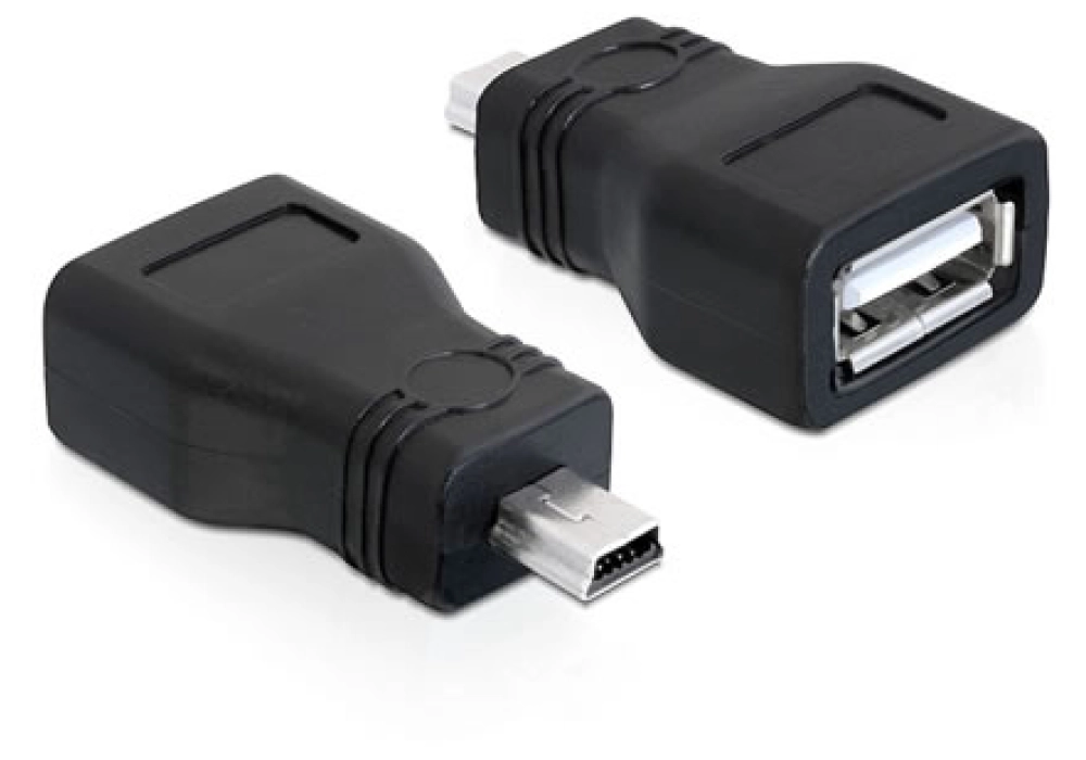 DeLOCK Adapter Gender Changer (USB A-F - miniUSB M)