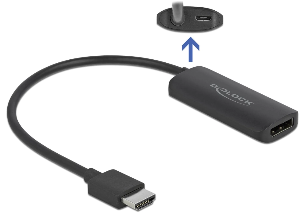 DeLOCK Adapter HDMI-A (M) > Displayport 1.2 (F)