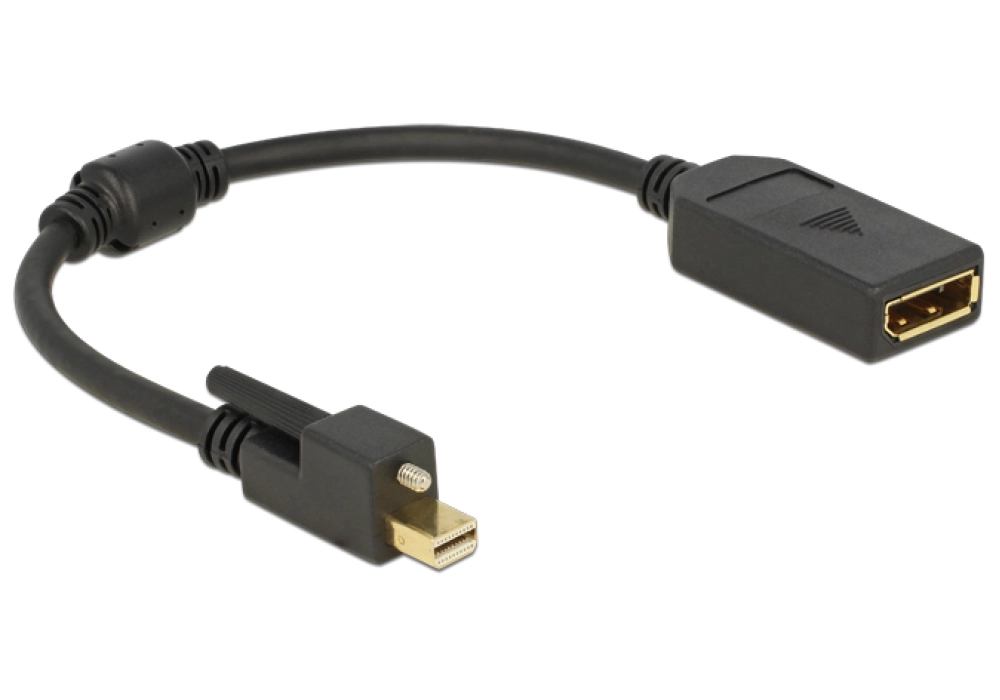 DeLOCK Adapter mini Displayport (M) with screw > Displayport (F)