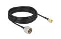 DeLOCK Antenna Cable N plug to SMA plug LMR/CFD100 - 10.0 m