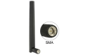 Delock Antenne LTE/WLAN/GPS 4dBi, 13.5cm SMA 4.3 dBi Rayonnement omni directionnel 