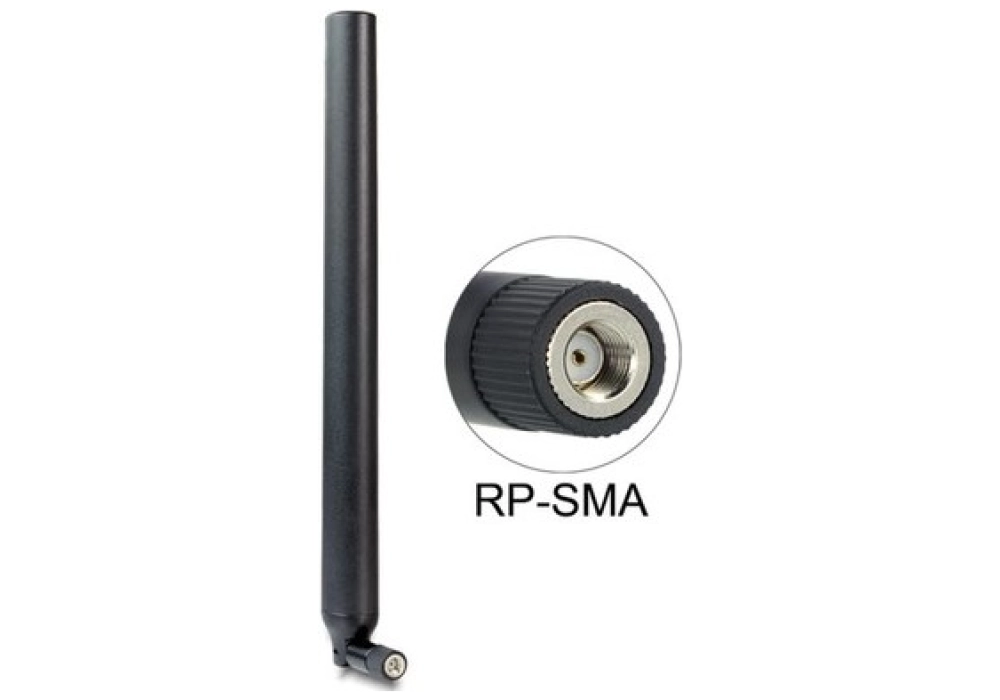 Delock Antenne Wi-Fi omnidirectionnelle RP-SMA 9 dBi Rayonnement omni directionnel 