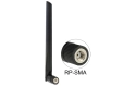 Delock Antenne Wi-Fi RP-SMA Dualband 18 cm RP-SMA 5 dBi Rayonnement omni directionnel 