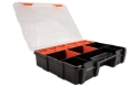 DeLOCK Boîte d'assortiment Orange / Noir 21 compartiments