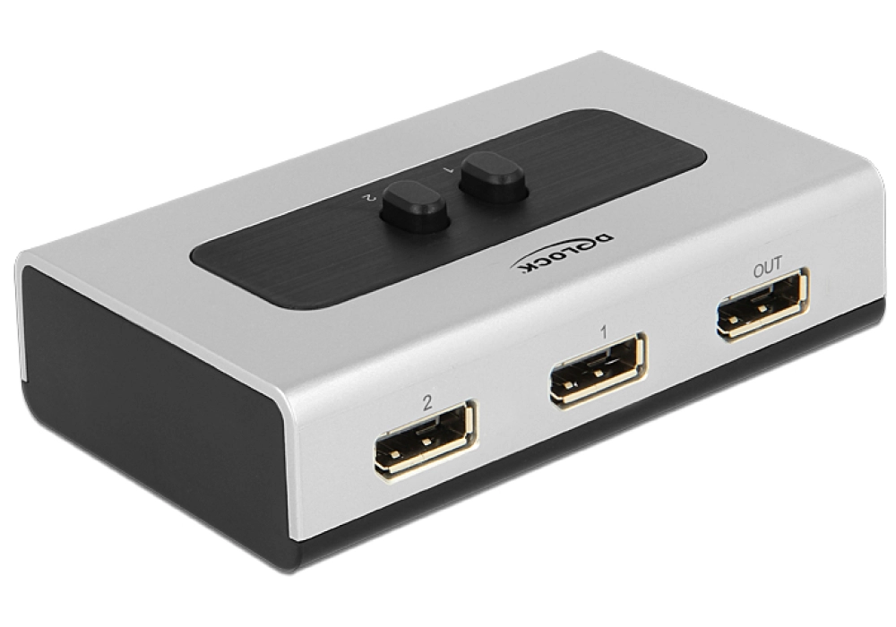 DeLOCK Boîte de commutation Displayport 2 Ports