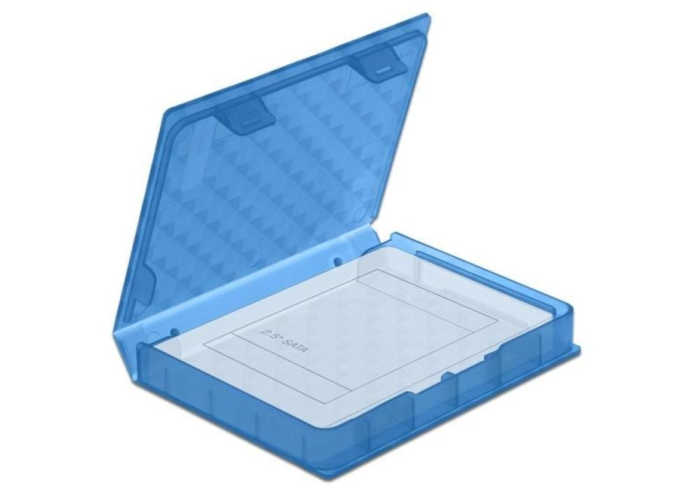 DeLOCK Boîtier de protection pour HDD / SSD 2.5″ (Bleu)