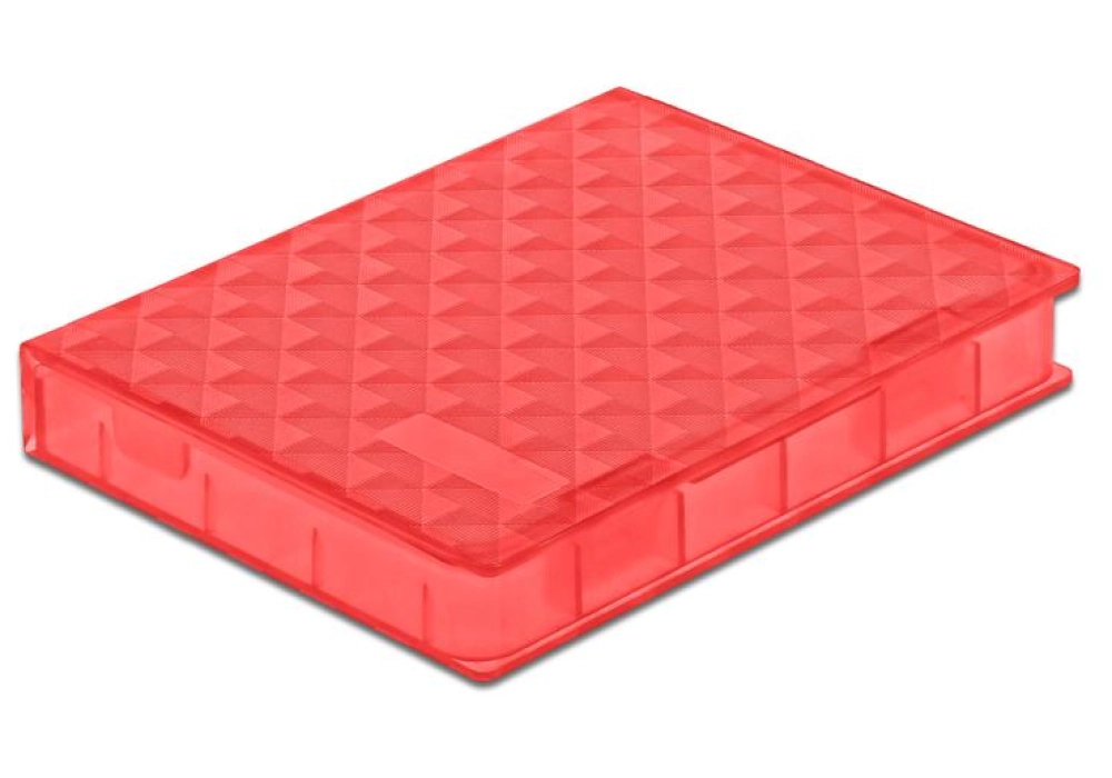 DeLOCK Boîtier de protection pour HDD / SSD 2.5″ (Rouge)