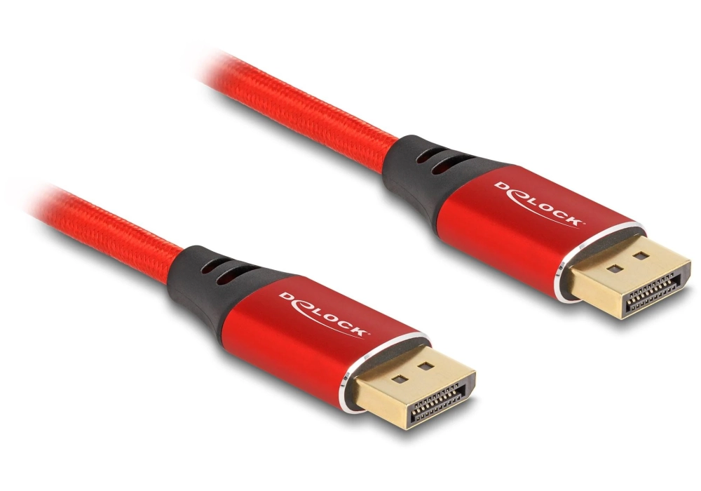 Delock Câble 16K 60 Hz DisplayPort - DisplayPort, 1 m, Rouge