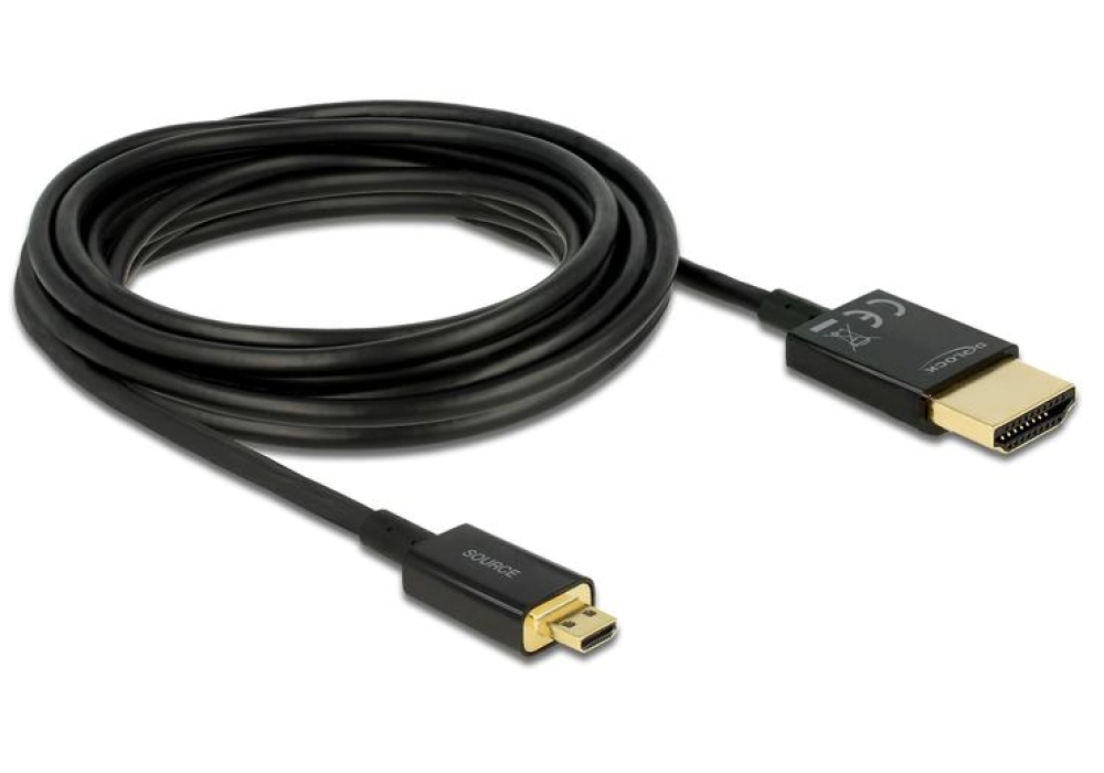 Delock Câble 4K 60Hz HDMI - Micro HDMI (HDMI-D) - 5.0 m