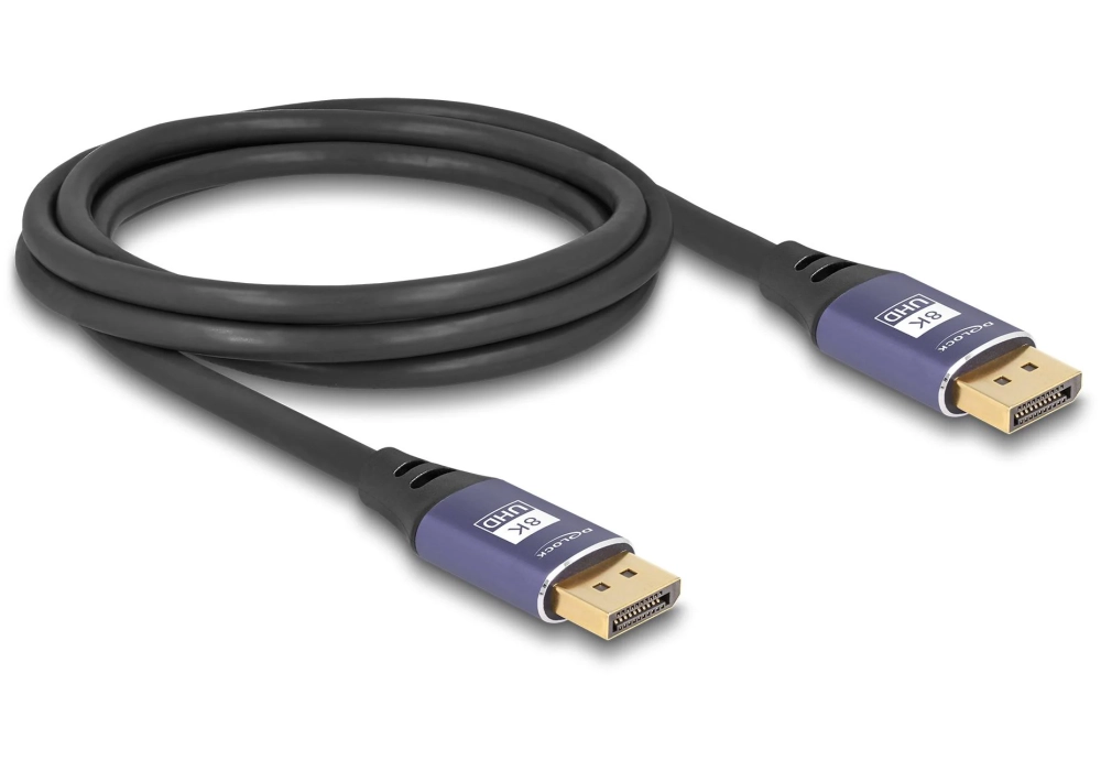 Delock Câble 8K 60 Hz DisplayPort - DisplayPort, 2 m, Lilas