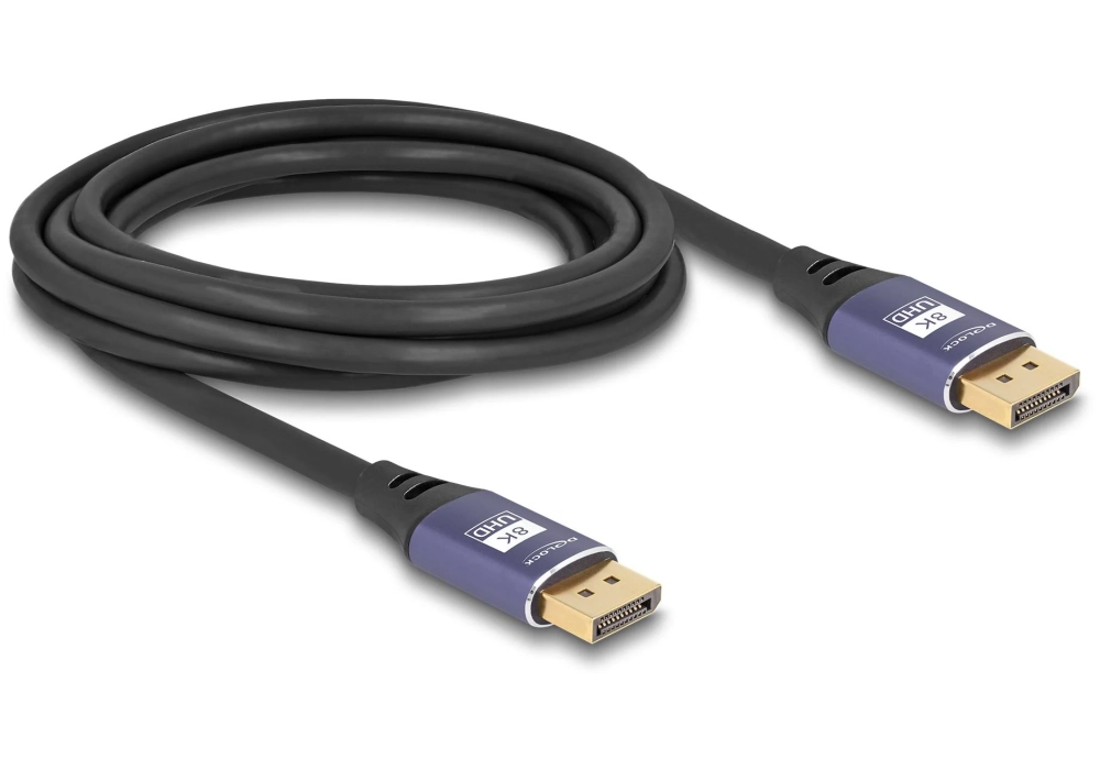 Delock Câble 8K 60 Hz DisplayPort - DisplayPort, 3 m, Lilas