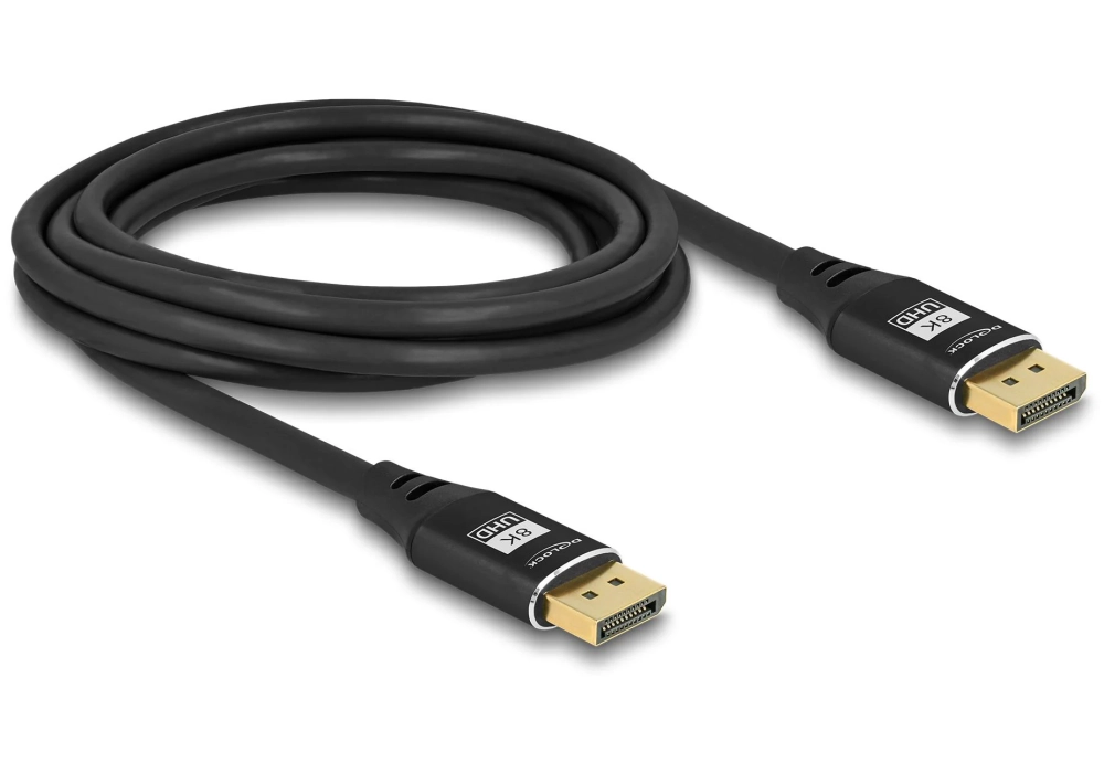 Delock Câble 8K 60 Hz DisplayPort - DisplayPort, 3 m, Noir