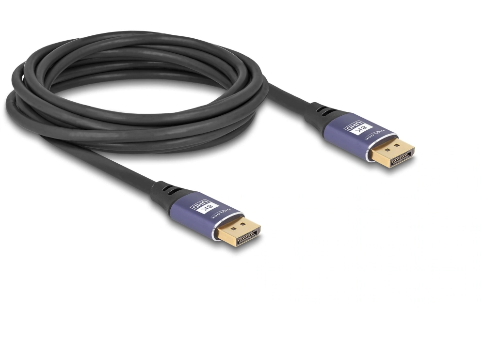 Delock Câble 8K 60 Hz DisplayPort - DisplayPort, 5 m, Lilas