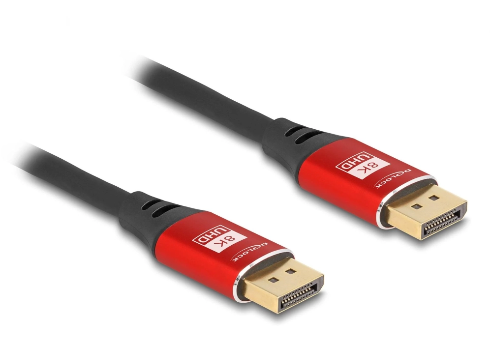 Delock Câble 8K 60 Hz DisplayPort - DisplayPort, 5 m, Rouge