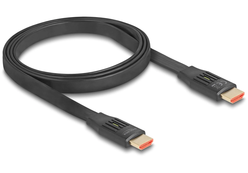 Delock Câble 8K 60 Hz Flat HDMI - HDMI, 1 m