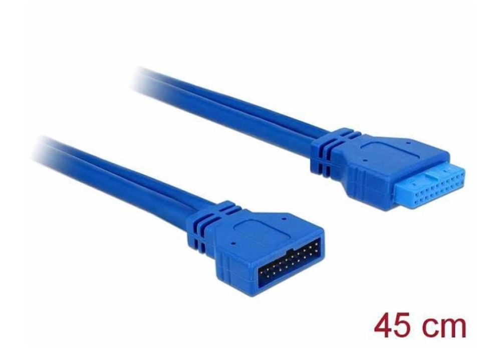 DeLOCK Câble d'extension USB 3.0 pin header mâle / femelle (45 cm)