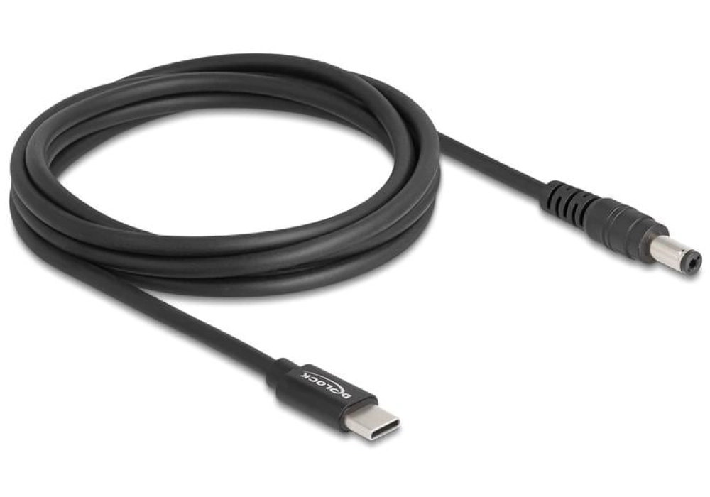 DeLOCK Câble de chargement USB-C vers 5.5 x 2.1 mm - 1.5 m