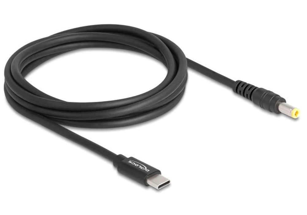 DeLOCK Câble de chargement USB-C vers 5.5 x 2.5 mm - 1.5 m