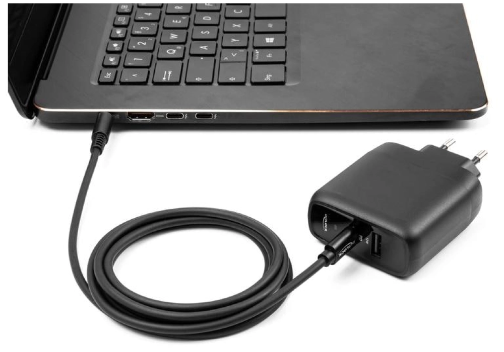 DeLOCK Câble de chargement USB-C vers Dell 4.5 x 3.0 mm - 1.5 m