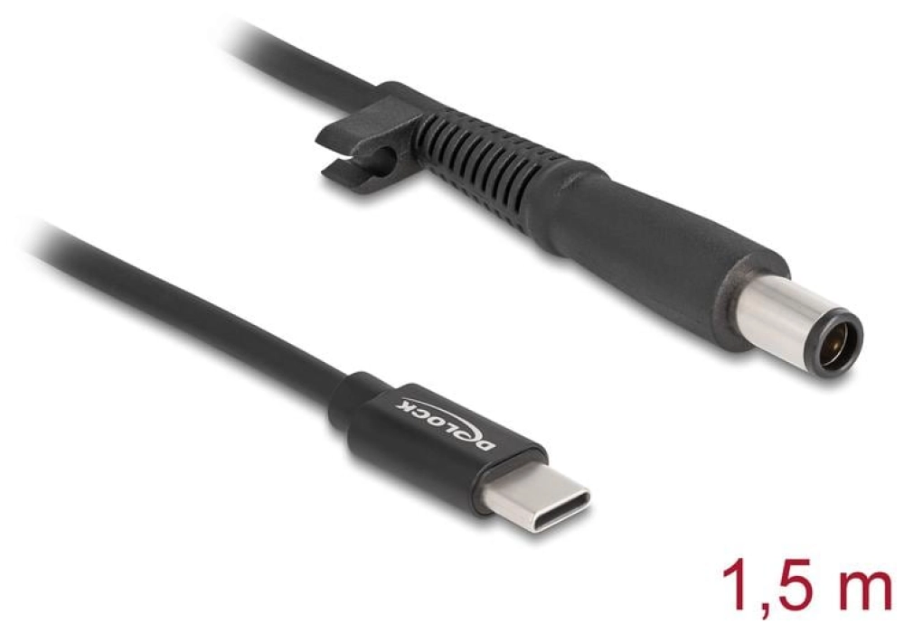 DeLOCK Câble de chargement USB-C vers HP 7.4 x 5.0 mm - 1.5 m