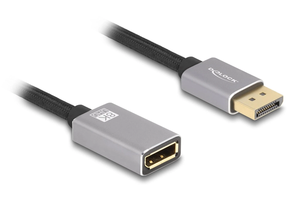 Delock Câble de prolongation 8K 60 Hz DisplayPort - DisplayPort, 1 m