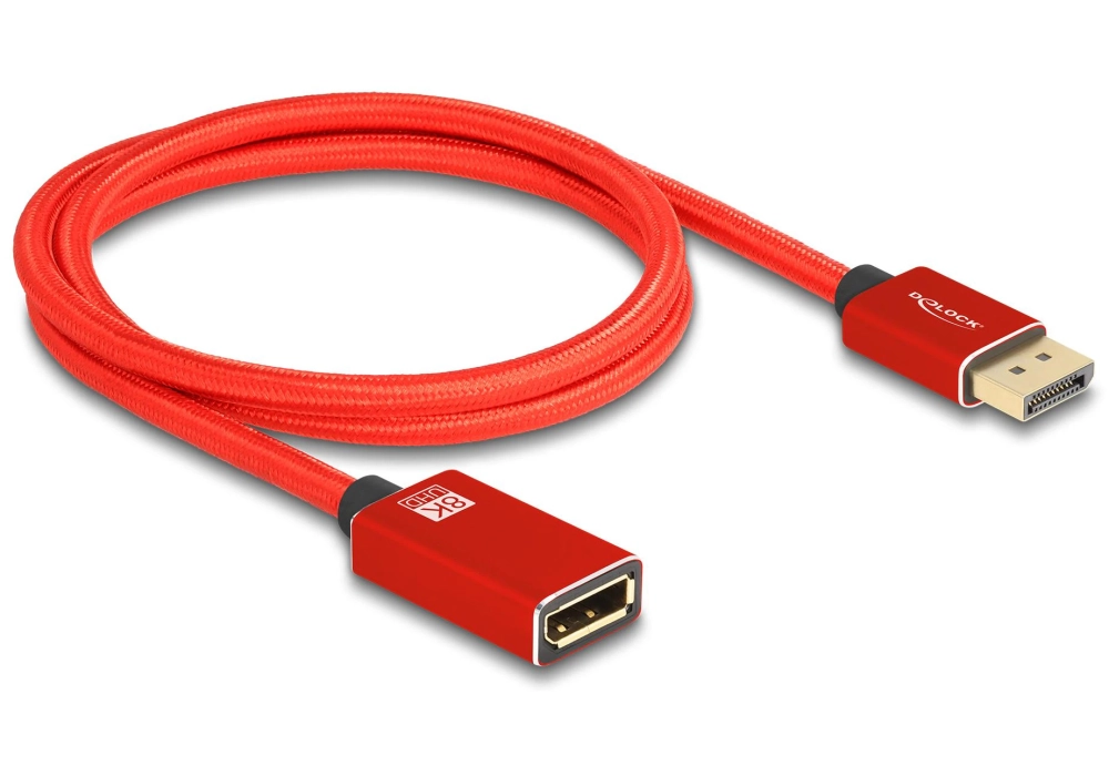 Delock Câble de prolongation 8K 60 Hz DisplayPort - DisplayPort, 1 m