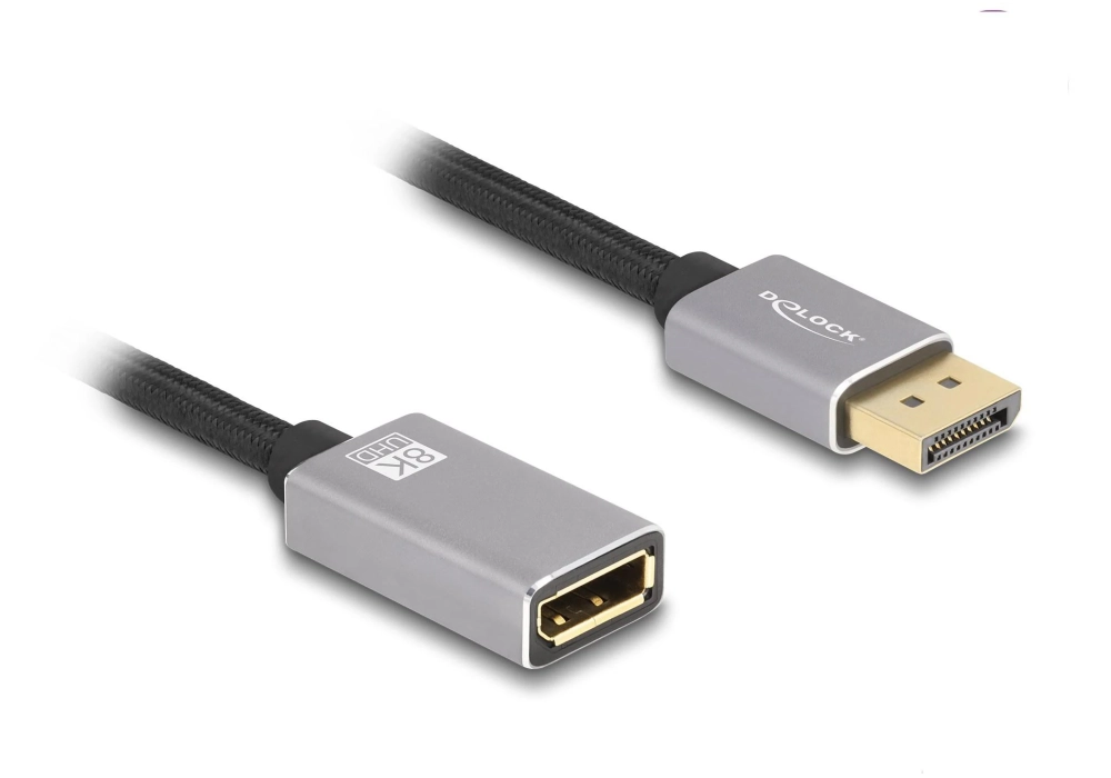 Delock Câble de prolongation 8K 60 Hz DisplayPort - DisplayPort, 2 m