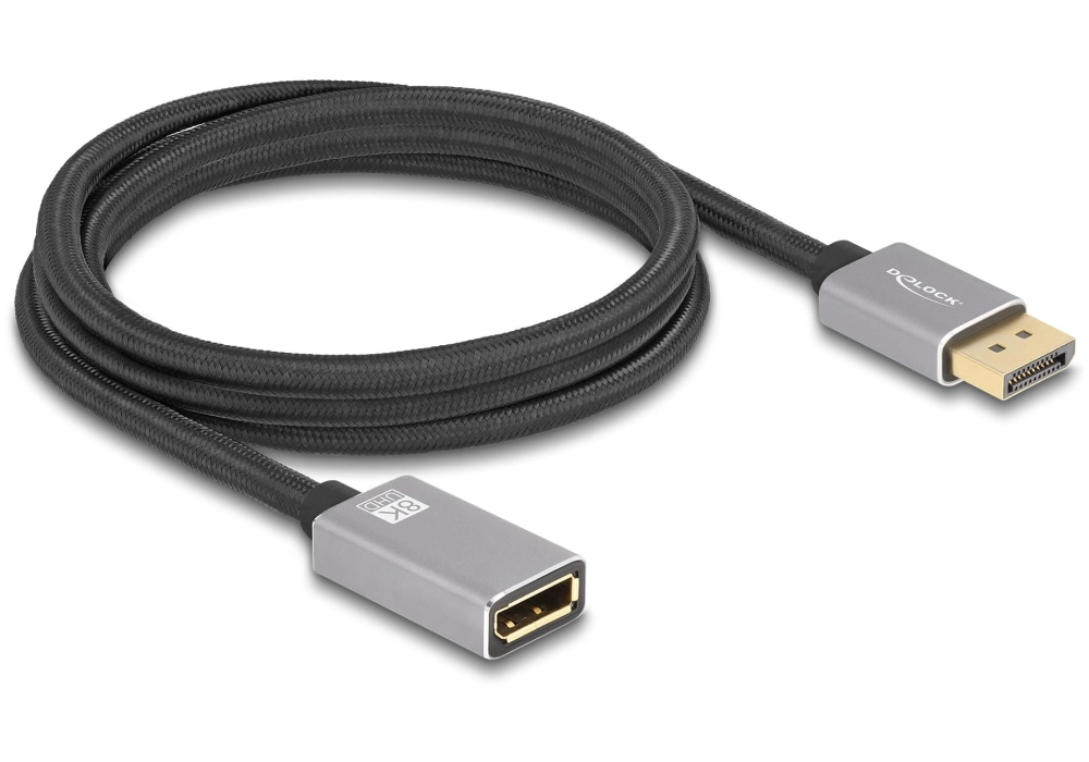 Delock Câble de prolongation 8K 60 Hz DisplayPort - DisplayPort, 2 m