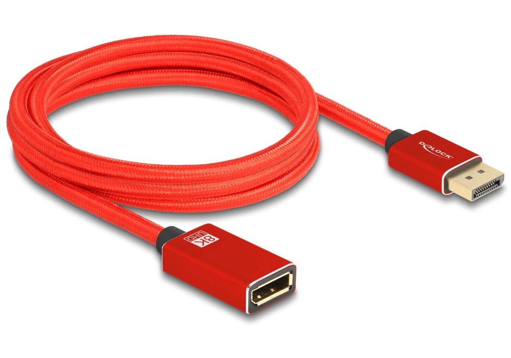 Delock Câble de prolongation 8K 60 Hz DisplayPort - DisplayPort, 2 m