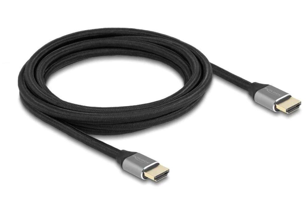 Delock Câble HDMI / HDMI - 8K 60Hz - 3.0 m (Gris)