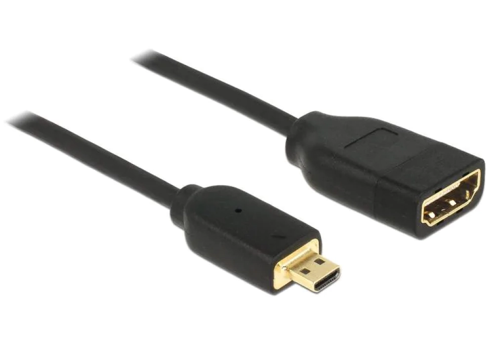 DeLock Câble Micro HDMI (HDMI-D) - HDMI - 4K 60Hz - 0.2 m