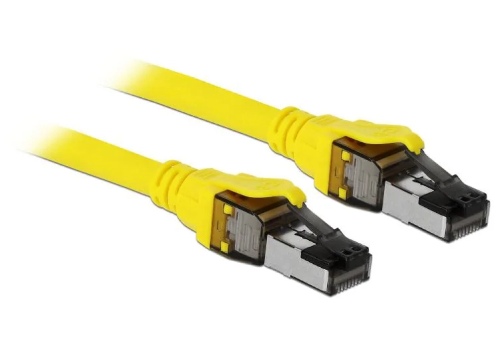 Delock Câble patch RJ-45-RJ45 Cat 8.1, S/FTP, 2 m, Jaune