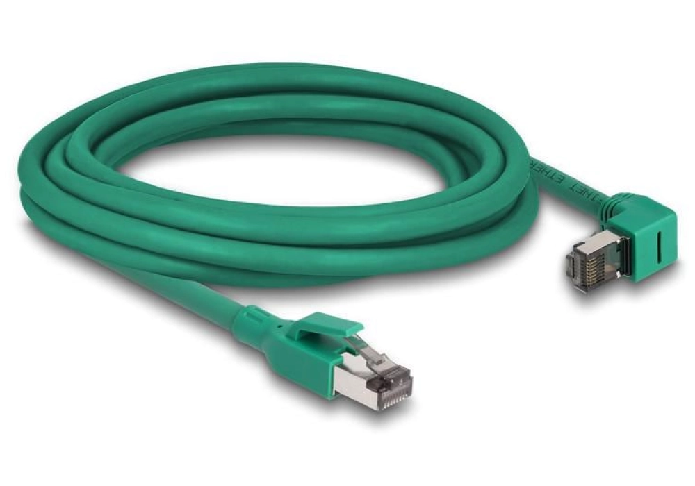 DeLOCK Câble PROFINET Cat 6, SF/UTP - coudé - 3.0 (Vert)