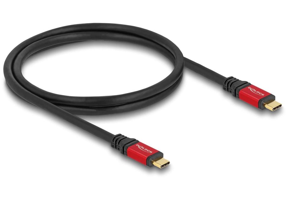 Delock Câble USB 10 Gbps PD 3.0 100W USB C - USB C 1 m