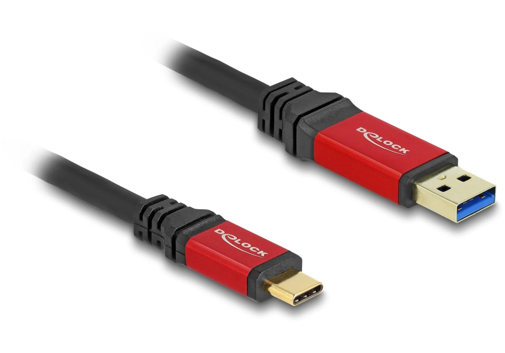 Delock Câble USB 10 Gbps USB A - USB C 1 m