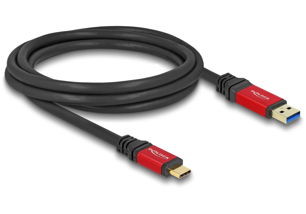 Delock Câble USB 10 Gbps USB A - USB C 2 m