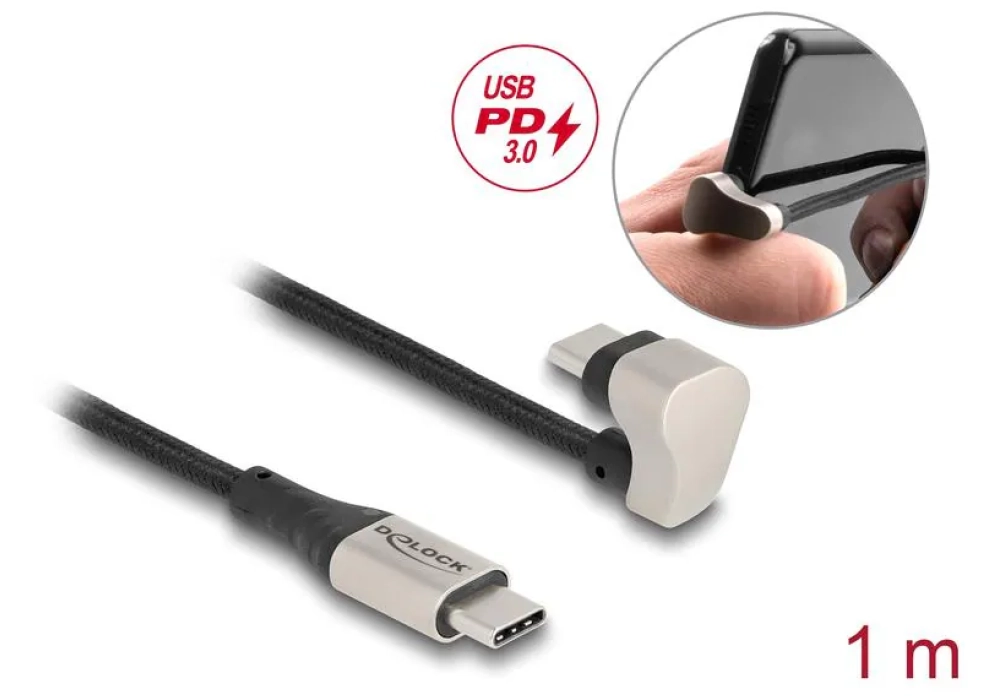 Delock Câble USB 2.0 PD 3.0 60 W USB C - USB C 1 m