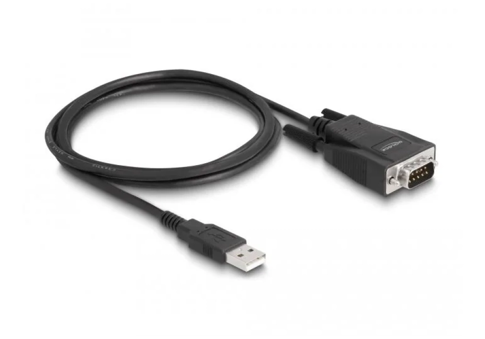 Delock Câble USB 2.0 - série RS-232 avec vis et protection ESD - 1.3m 