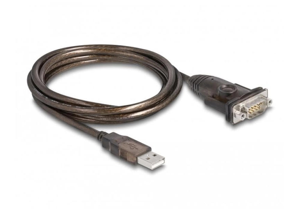 DeLOCK Câble USB 2.0 Type-A vers 1 x Serial RS-232 avec écrous - 1.5 m