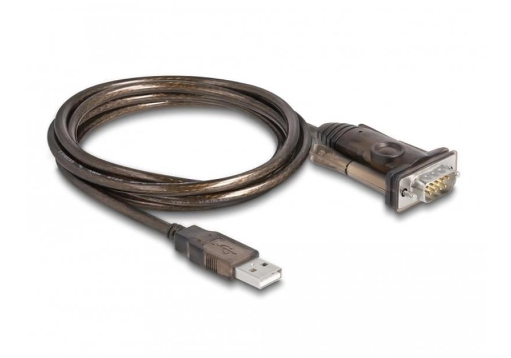 DeLOCK Câble USB 2.0 Type-A vers 1 x Serial RS-232 avec vis - 1.5 m