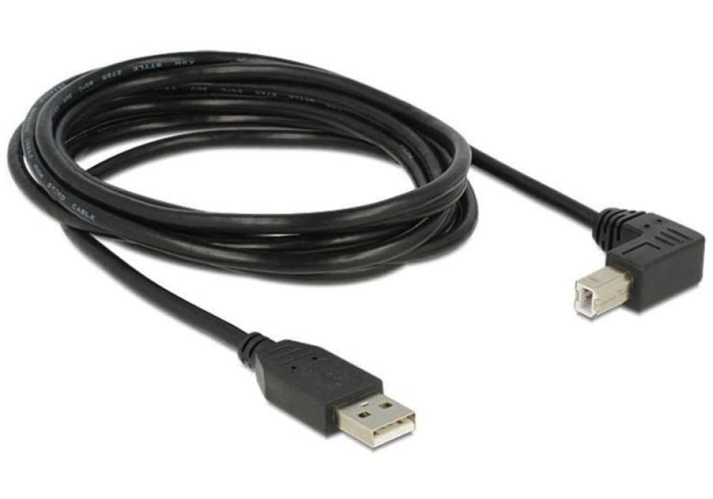 DeLOCK Câble USB 2.0 USB-A - USB-B - 90° - 3.0 m