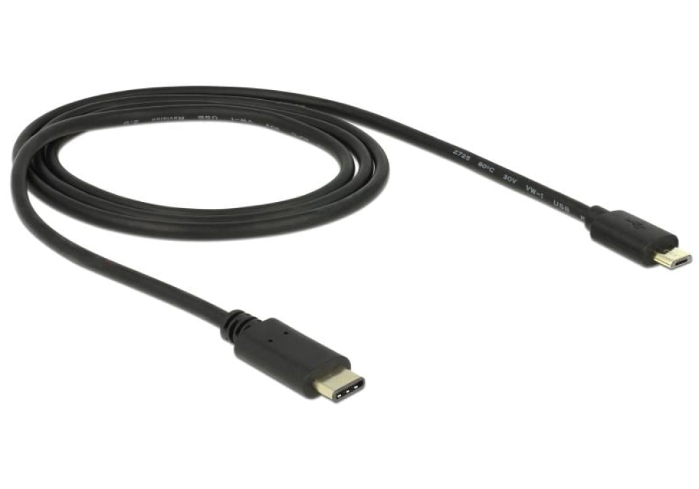 DeLOCK Câble USB Type-C 2.0 male > Micro-USB B 2 m