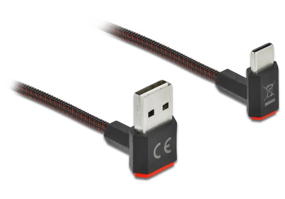 DeLOCK Cable Easy USB 2.0 A/USB micro-B Male - up/down - 1.5 m