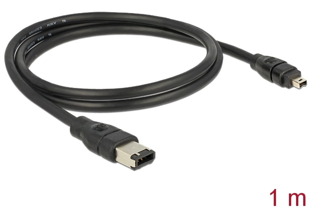 DeLOCK Cable FireWire 6 pin male > 4 pin male 1 m