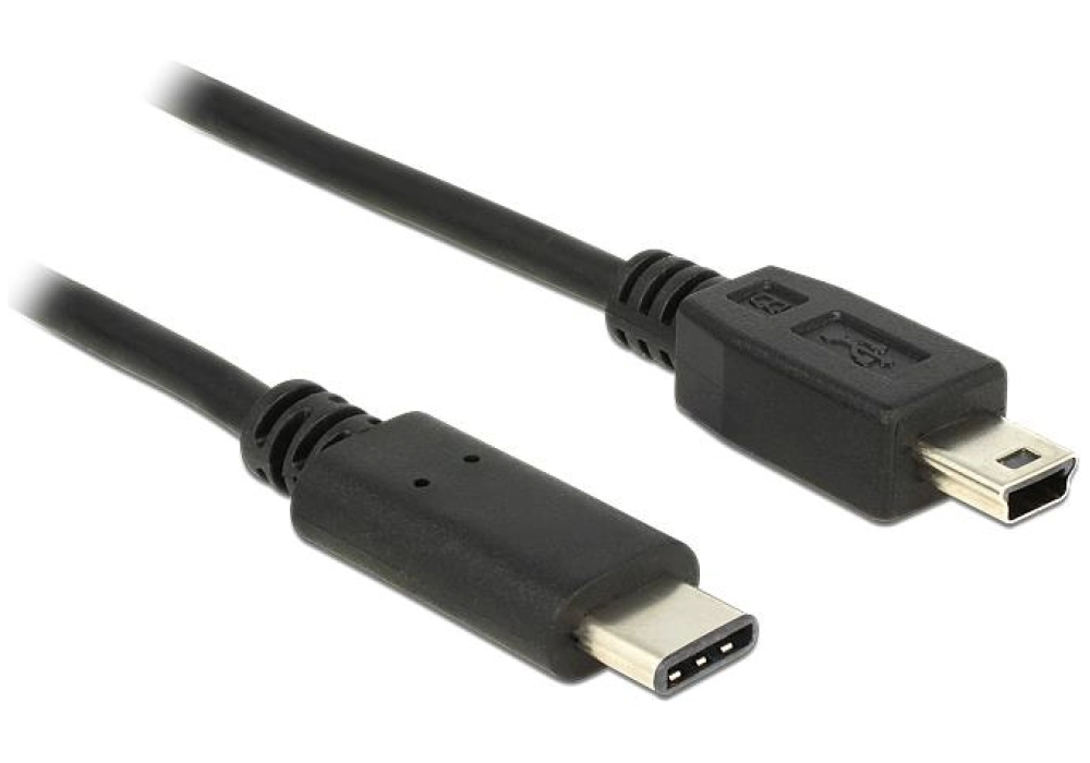 DeLOCK Cable USB Type-C 2.0 male > USB 2.0 type Mini-B male - 1 m